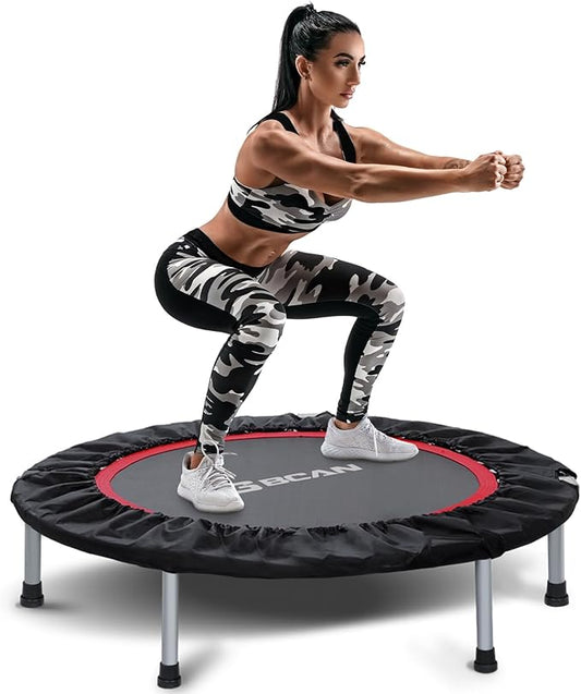 BCAN 40/48" Foldable Mini Trampoline Max Load 330lbs/440lbs