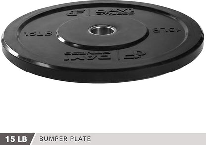 Day 1 Fitness Olympic Bumper Plate 2” – 5 Weight 10lbs to 45lbs -