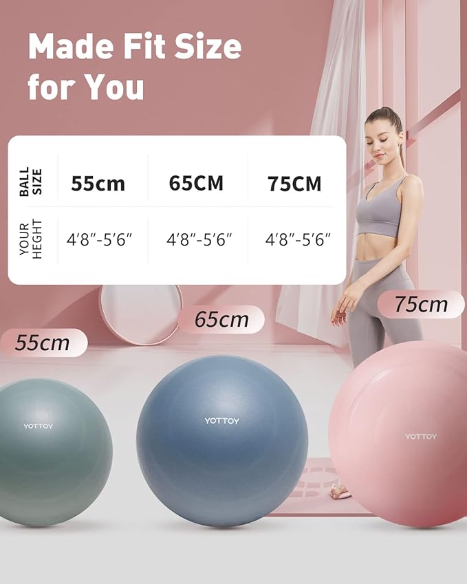 Anti-Burst Exercise Ball for Working Out