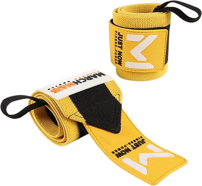 Wrist Wraps for Weightlifting - 24" Pro-Grade Wrist Straps for Weightlifting, Weight Lifting Wrist Wraps with L/R Tabs, Breathable Gym Wrist Wraps for Weight Training, Men and Women