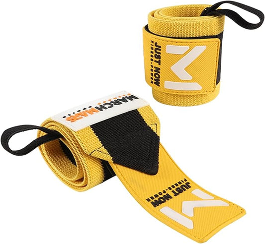Wrist Wraps for Weightlifting - 24" Pro-Grade Wrist Straps for Weightlifting, Weight Lifting Wrist Wraps with L/R Tabs, Breathable Gym Wrist Wraps for Weight Training, Men and Women