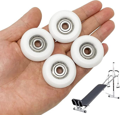 4pcs Roller Wheel Parts Replacement for Total Gym Wheels/Rollers 2000, 3000, 3000, Some 3000 XL
