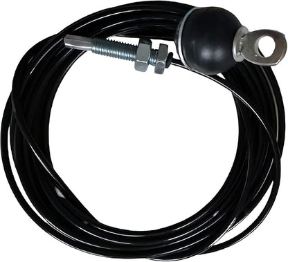 KORIKAHM Fitness Pulley Cable 118/157 / 197/236 Inch, LAT Pulldown Cable Replacement Gym Thick 6mm for Pulley System Cable Machine Accessories, PU Coating Steel Wire Rope with Stopper Ball