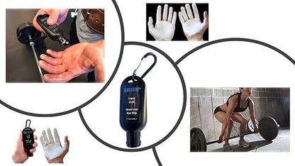 Liquid Chalk & Weightlifting Straps for Rock Climbing, Powerlifting, Cross Training, Mess Free Gym Approved, Dries Fast