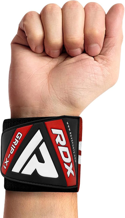 RDX Weight Lifting Wrist Support Wraps, 36” 24” 18” Professional Grade Elasticated Cotton Straps, Gym Fitness Workout Strength Training Bodybuilding Powerlifting Deadlifting Calisthenics, Men Women
