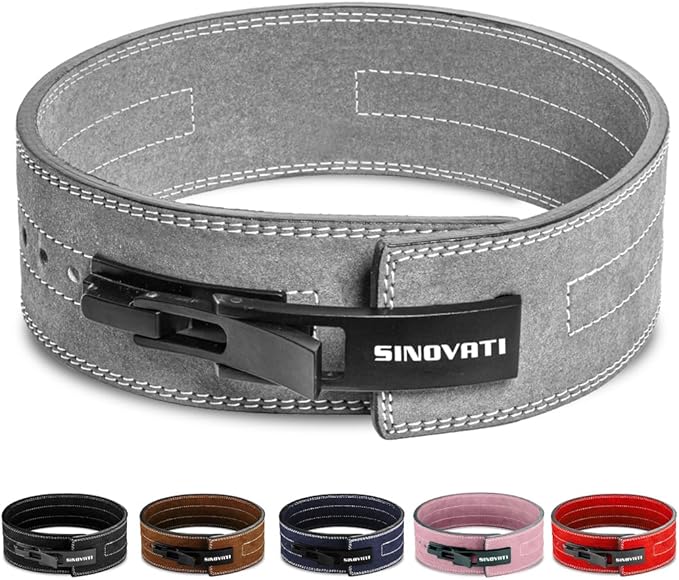 Weight-lifting belt for men with lever buckle 8.5cm / 10cm Height