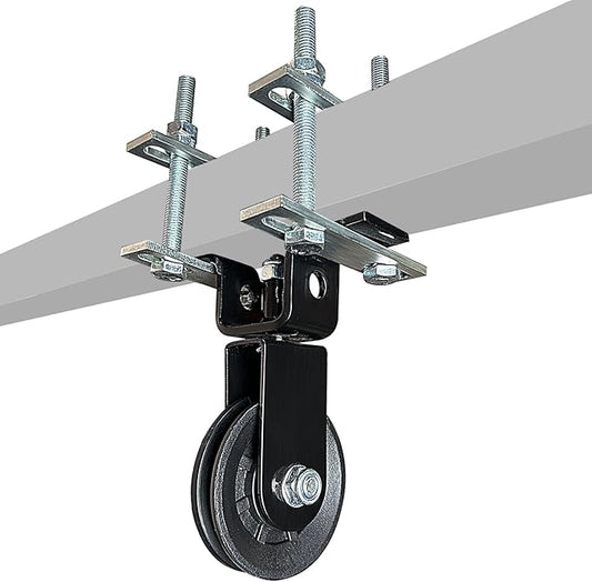 KORIKAHM Power Rack Pulley Attachment, LAT Pulldown Machine - Cable & Weight Dual Pulley System for Home Gym Strength Training, Power Racks