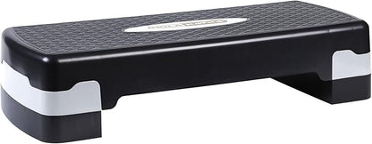 HolaHatha Compact Portable Aerobic Step Platform Exercise Fitness Equipment, Cardio Stepper with Adjustable Height for Home Gym
