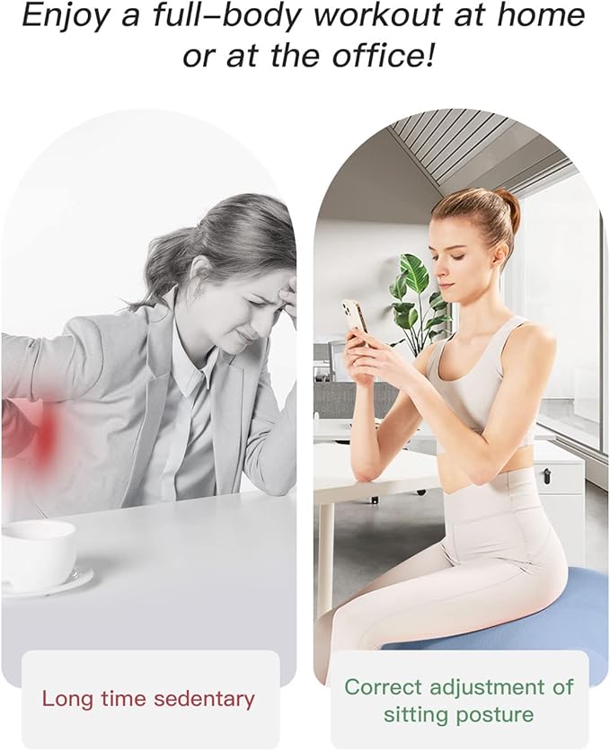 Anti-Burst Exercise Ball for Working Out