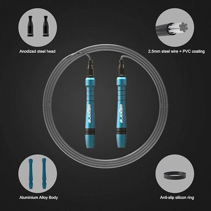 Jump Rope, Tangle free rapid speed jump ropes