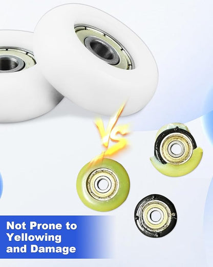 Upgrade Roller Wheel Kit Fit for Total Gym Parts Replacement, Fit for Gym Models 2000 3000 Some 3000 XL and a Few Very Early XL