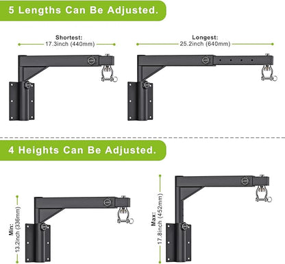 BeneLabel Wall Mount Heavy Bag Hanger, Heavy Duty Punching Bag Stand, Boxing Bag Bracket for Home Gym Indoor Outdoor, 800 LB Capacity