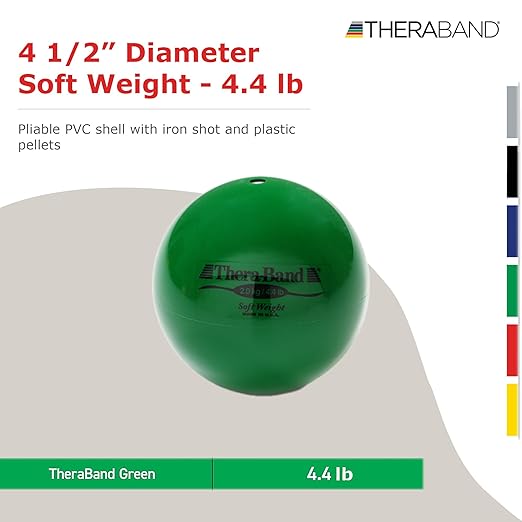 THERABAND Soft Weight 4.5" Diameter, 4.4LB