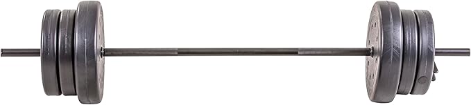 US Weight Duracast 55 lb. Barbell Weight Set