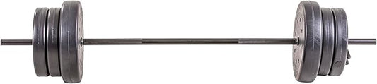 US Weight Duracast 55 lb. Barbell Weight Set
