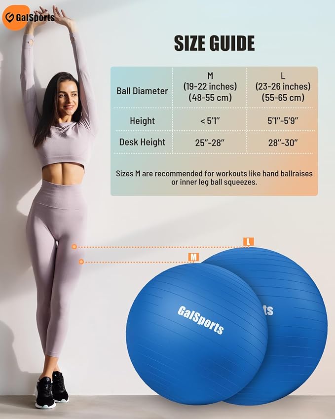 Yoga Ball Exercise Ball for Working Out