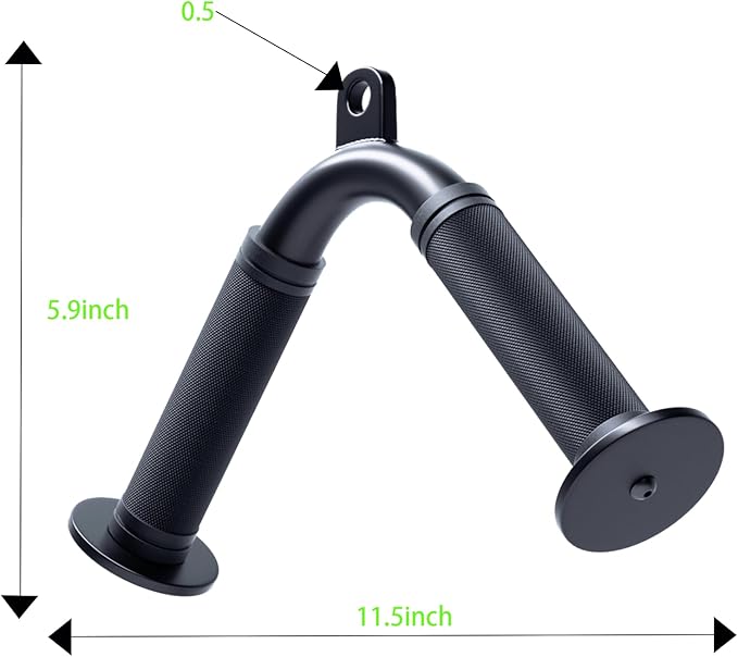 Tricep Press Down V Bar, Cable Machine Attachment Home Gym LAT Pulldown Attachments