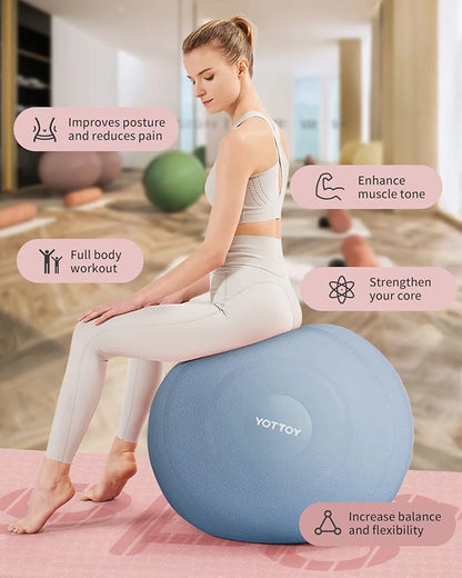 Anti-Burst Exercise Ball for Working Out