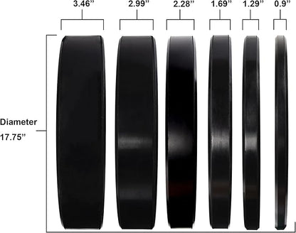 Signature Fitness 2" Olympic Bumper Plate Weight Plates 7FT Olympic