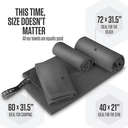 VENTURE 4TH Quick Dry Towel. Microfiber Travel Towel