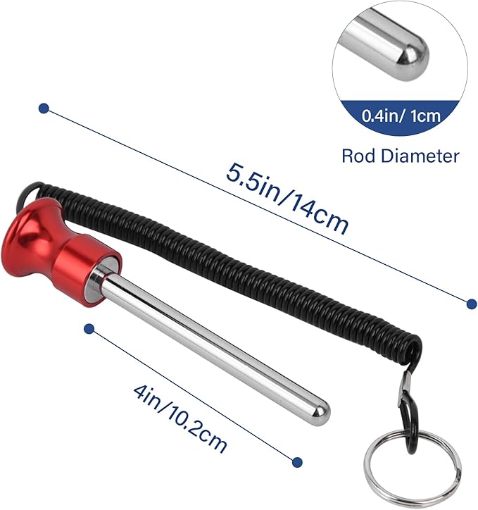 Watris Veiyi Weight Stack Pin, Magnetic Weight Pin, Automatic Drop Set Pins Gym, Weight Machine Pin with Pull Rope, Strength Training Equipment Replacement Weight Pins for Weight Stack Machine