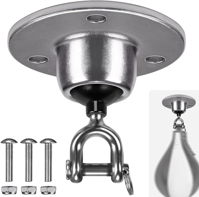 BeneLabel Speed Bag Swivel - Stainless Steel Speedbag Swivel with 360° Rotation - Boxing Bearing Swivel for Punching Bag - Easy Setup On Hanging Punching Speed Bag Platform Stand
