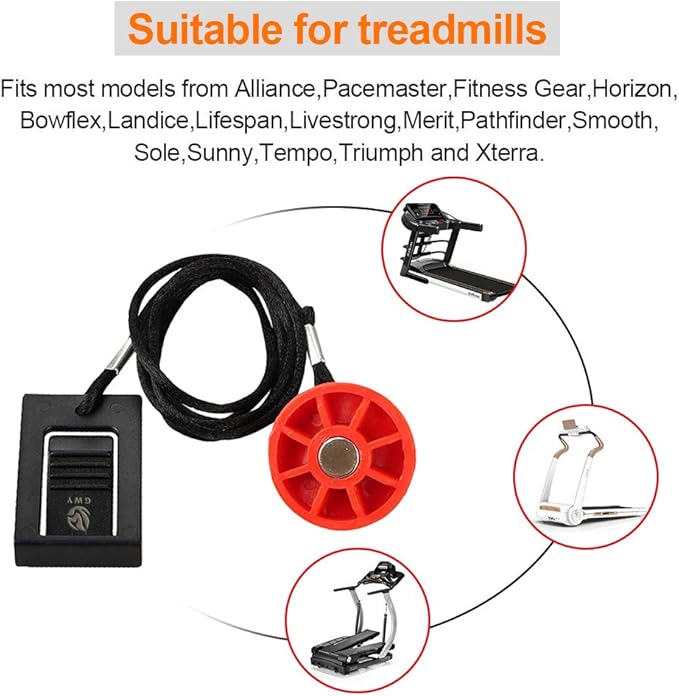 Treadmill Magnet Safety Key Compatible with Most of NordicTrack, Proform, Image, Weslo, Epic, Golds Gym, Freemotion and Healthrider Treadmills, Replacement Treadmill Magnet Security Lock
