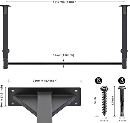 Kipika 48" Ceiling Mounted Pull Up Bar