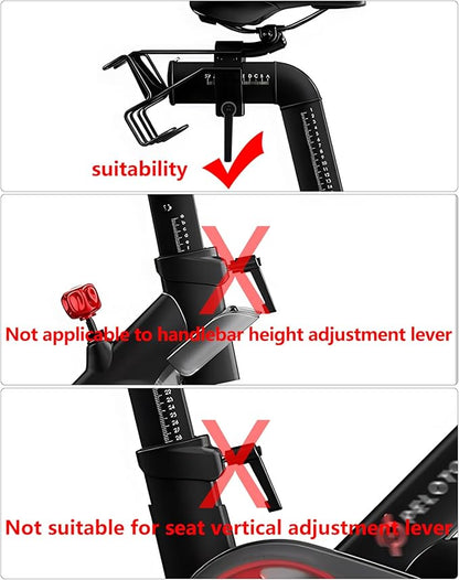 Horizontal Seat Post Adjustment Rod for Spin Bikes Compatible with Peloton L-Shaped Seat Adjustment Handle Replacement Accessory (High-Strength Aluminum Structure)