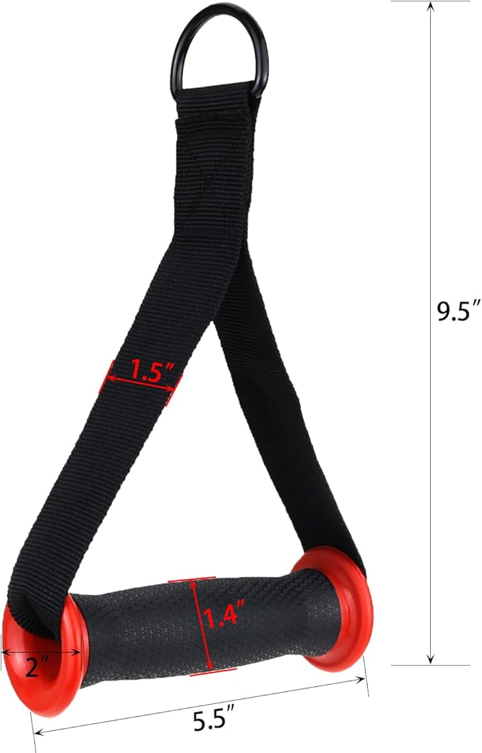 Gym Resistance Handles，Heavy Duty Replacement Handle/Grips Attachments for Cable Machine Pulleys, Resistance Band and Strength Trainer, for Gyms/Home Eexercise Workout