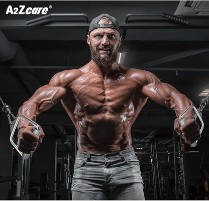 A2ZCARE LAT Pull Down Cable Machine Attachment - Cable Machine Accessories for Home Gym with Multi Option