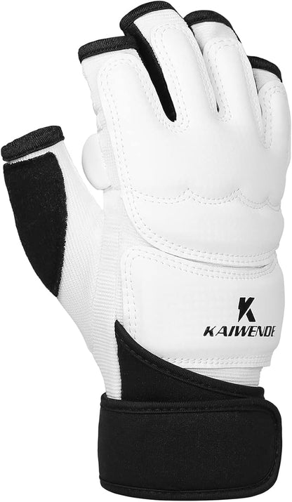 Half Finger Kickboxing Gloves - Also Fit for Taekwondo Sparring,Training Light Workouts, Muay Thai, Martial Arts(Karav MAGA),Karate,Shadow Boxing,Cardio Kickboxing Class,Combat Class