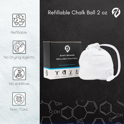 Liquid Chalk, Mess Free Gym Chalk for Weightlifting, Gymnastics, Rock Climbing, Dancing, and Lifting. Sweat Resistant and Long Lasting for Stronger Hand Grip. Package May Vary.
