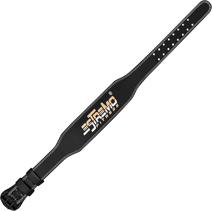 ESTREMO Weight Lifting Belt Leather courted Power Lifting 4 Inches