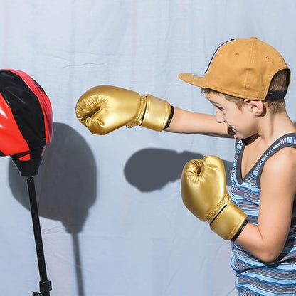 Yardwe Kids Boxing Gloves, Youth Boys and Girls Training Sparring Glove for Kickboxing, Punching Bag, MMA, Thai, Pu Leather, Sponge Liner