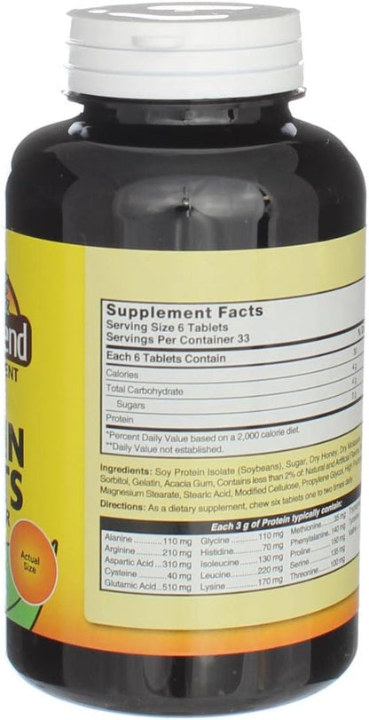 Natures Blend Protein Tablets Honey Flavor 200 Tablets