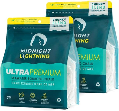 Seawater-Sourced Climbing Chalk - Loose Chalk for Rock Climbing, Bouldering, Weight Lifting, & Gymnastics