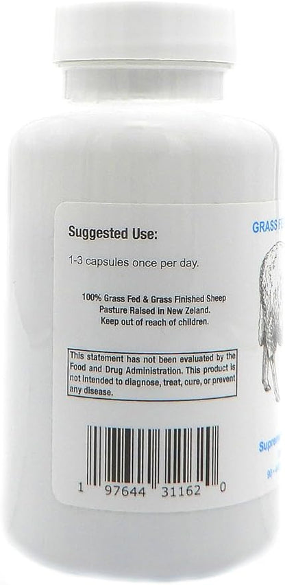 Supreme Nutrition Sheep Testicle - 100% Grass Fed and Finished in New Zealand, 90 Capsules of Pure Ovine Testicle