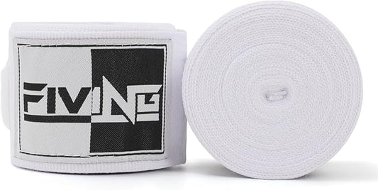 FIVING Boxing Hand Wraps Inner Gloves for Men Women, 180 Inch Elasticated Thumb Loop Bandages, Wrist Wrap Protection Muay Thai MMA Kickboxing Martial Arts Punching Bag Training