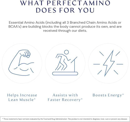 BodyHealth PerfectAmino (300 Tablets) Essential Amino Acid Supplement with BCAA and EAA, Muscle Recovery, Boost Energy & Stamina, 99% Utilization, Vegan Branched Chain Protein Pre/Post Workout