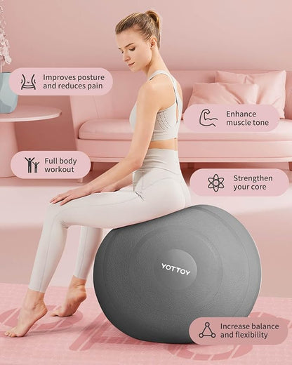 Anti-Burst Exercise Ball for Working Out