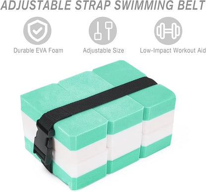 NEAGLORY 5-Piece Aquatic Exercise Set - Pool Fitness Equipment with Foam Water Dumbbell, Swim Kickboard, Pull Buoy, Aquatic Swim Belt
