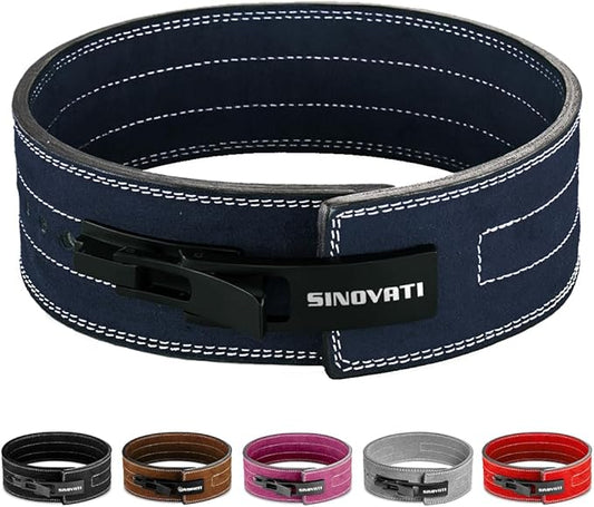Weight-lifting belt for men with lever buckle 8.5cm / 10cm Height