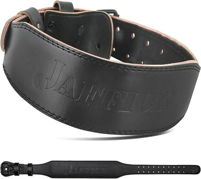 Jaffick Weight lifting Belt for 7MM Leather Pro 4 Inch
