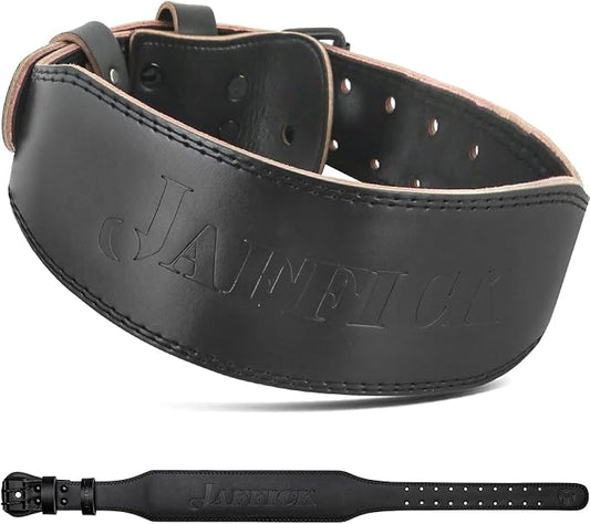 Jaffick Weight lifting Belt for 7MM Leather Pro 4 Inch