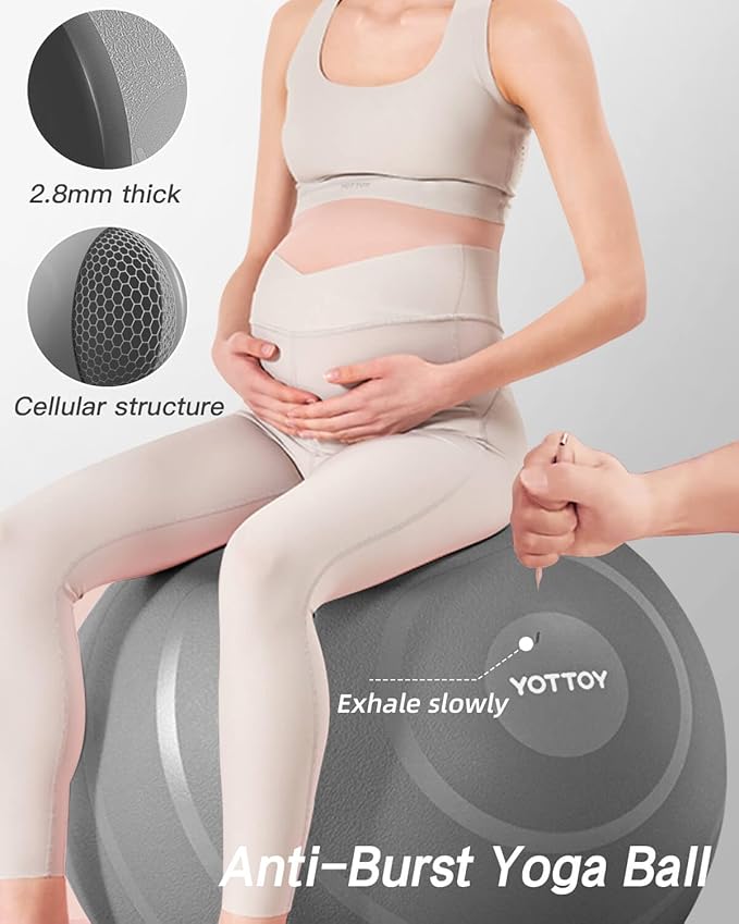 Anti-Burst Exercise Ball for Working Out
