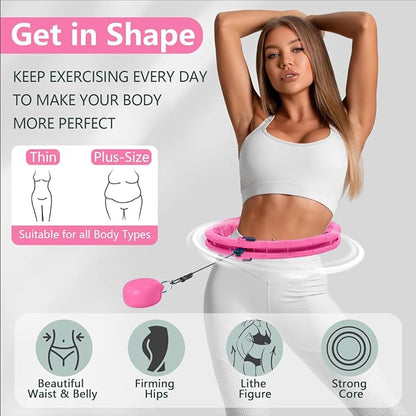 U1-28/30 Knots, Magnetic Lock Smart Weighted Hula Hoop