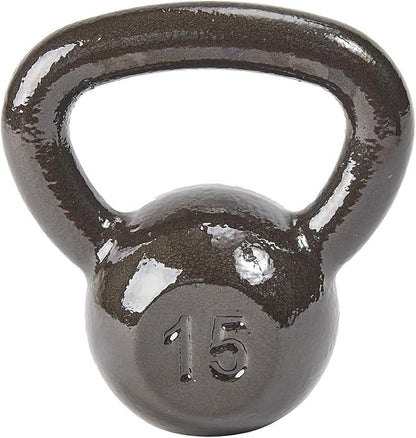 Cast Iron Kettlebell Weights for Home Gym, Heavy Duty Strength Training, Workout Equipment for HIIT, Functional Fitness