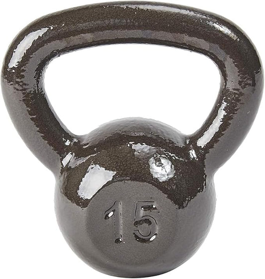 Cast Iron Kettlebell Weights for Home Gym, Heavy Duty Strength Training, Workout Equipment for HIIT, Functional Fitness