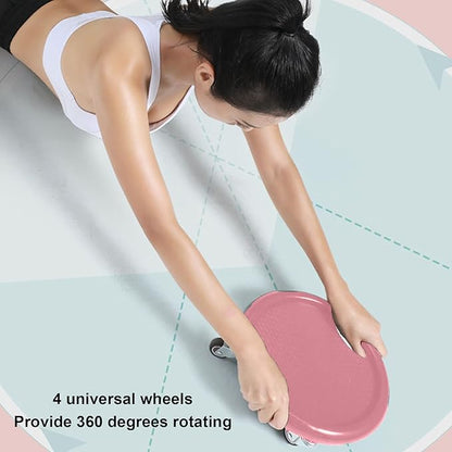 Abs Fitness Trainer Disc 4 Rollers Quiet Smoothing